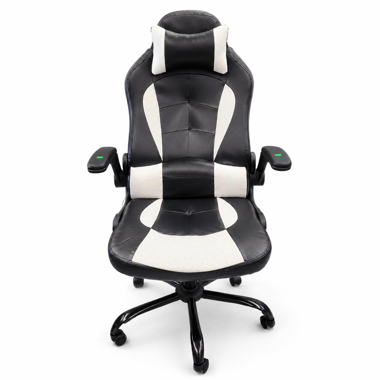 Ergonomic High-Back Gaming Office Chair – Black/White
