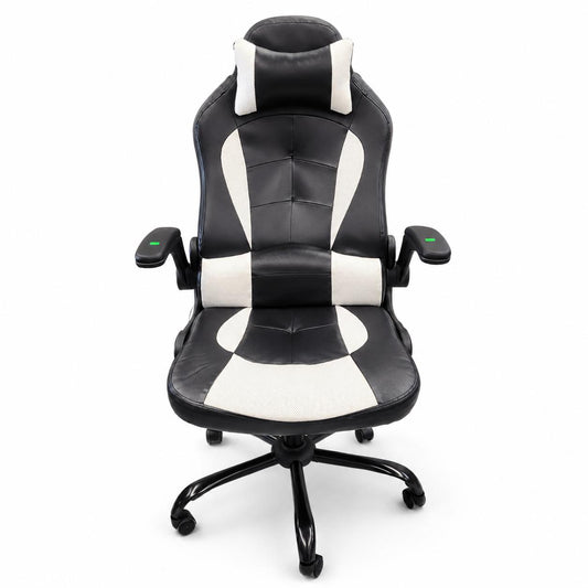 Ergonomic High-Back Gaming Office Chair – Black/White