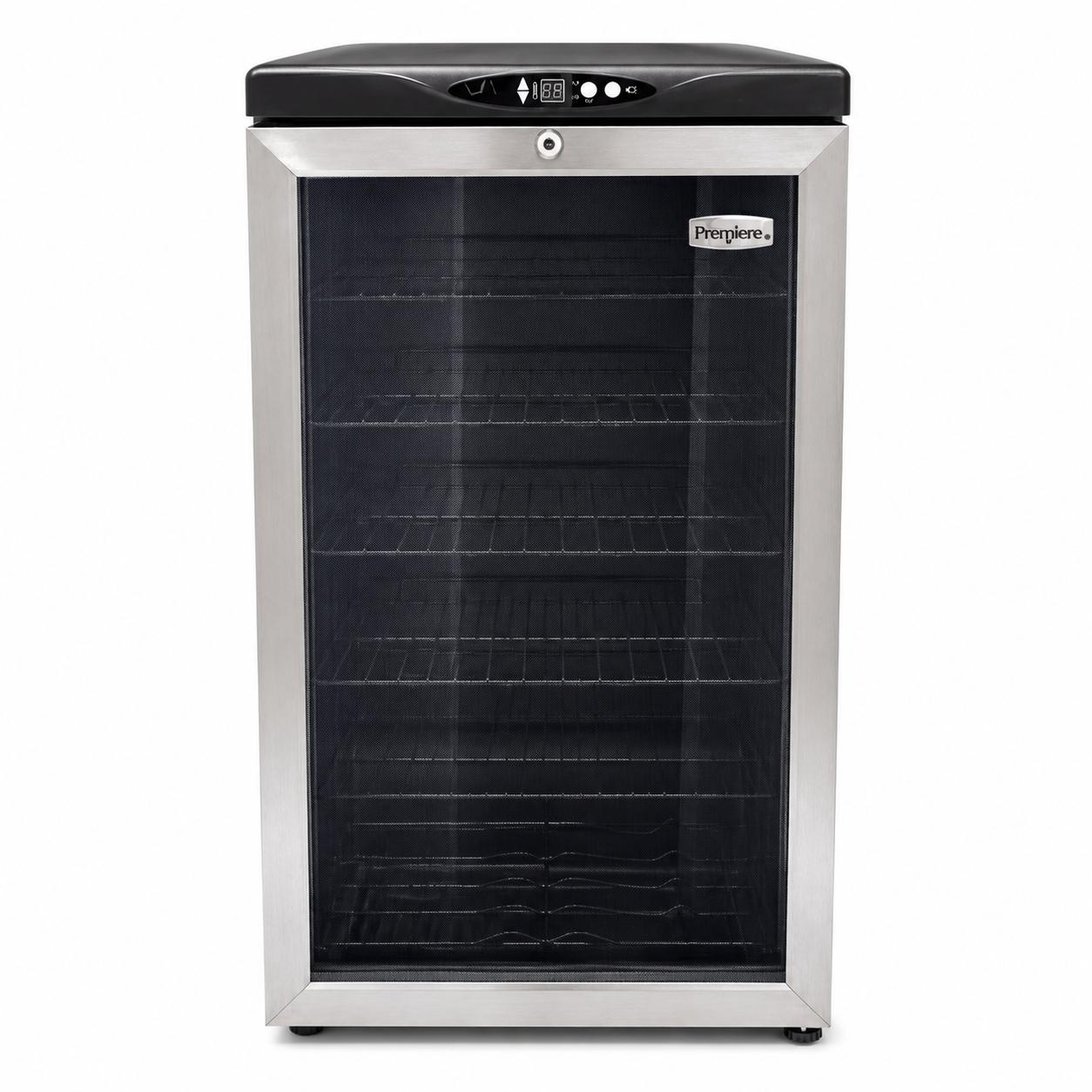 Premiere Beverage & Wine Cooler – Stainless Steel Glass Door