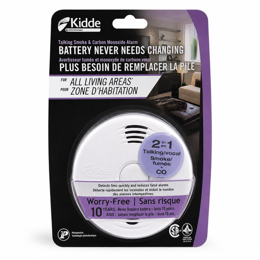 Kidde Talking Smoke & Carbon Monoxide Alarm – 10-Year Sealed Battery