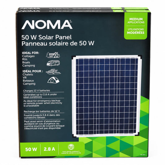 NOMA 50W Solar Panel – New in Box