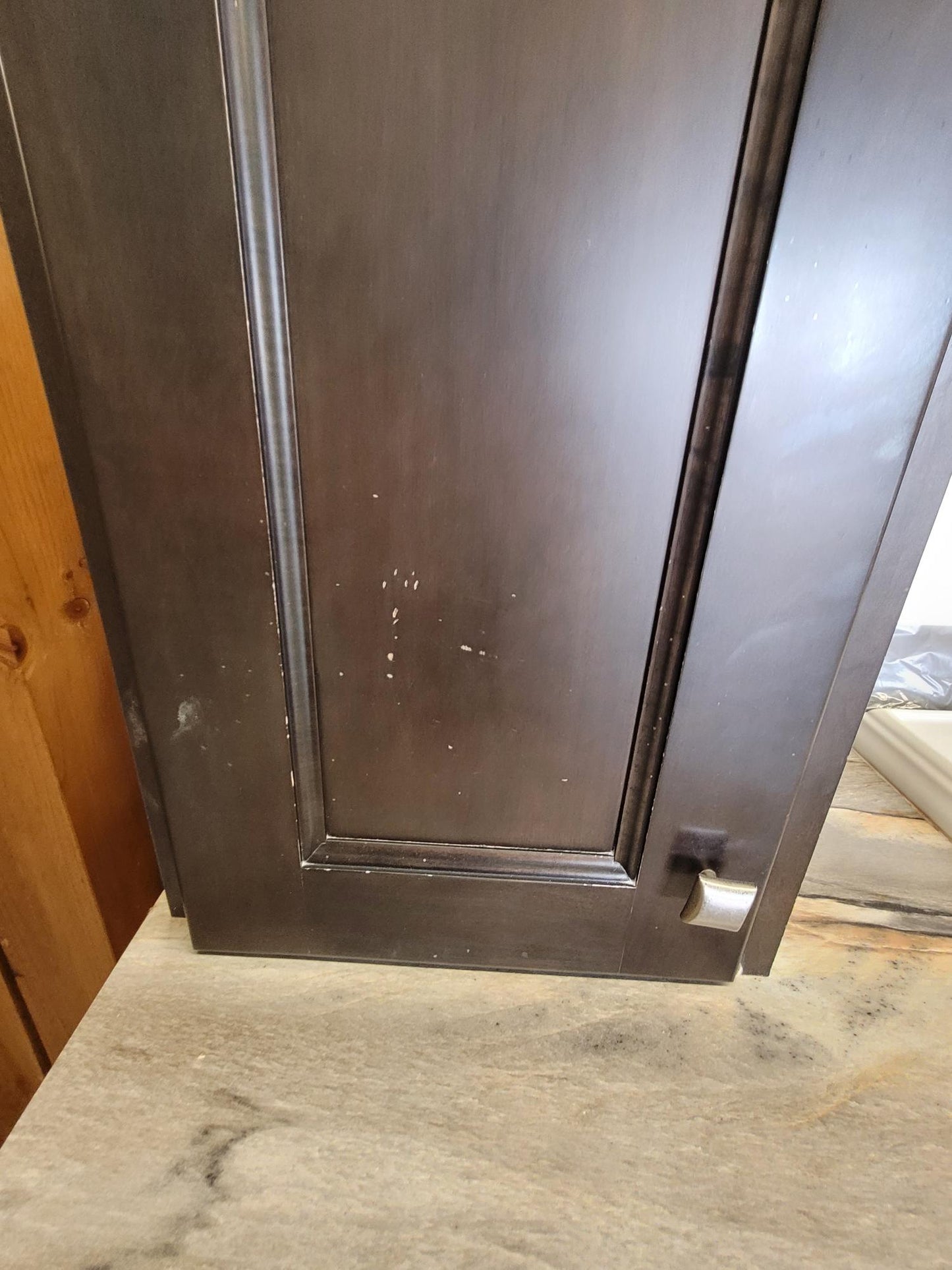 Dark Espresso Bathroom Vanity with Double Tall Towers