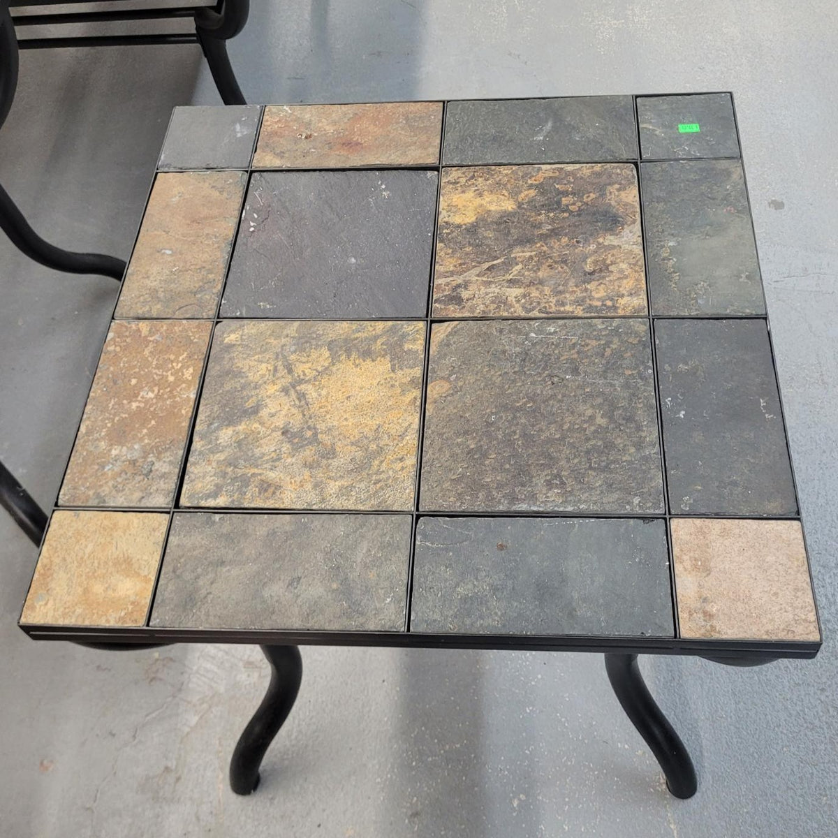 Rustic Mosaic Tile Side Table