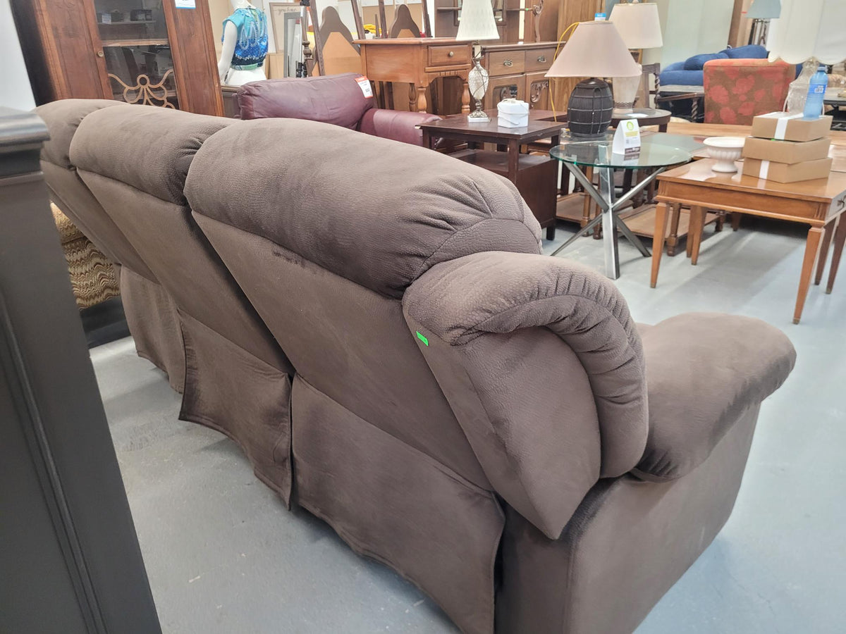 Brown Reclining Sofa