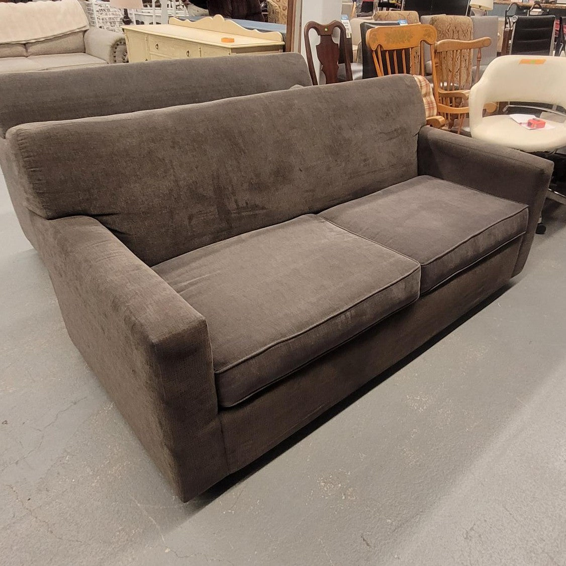 Grey Upholstered Sofa Bed