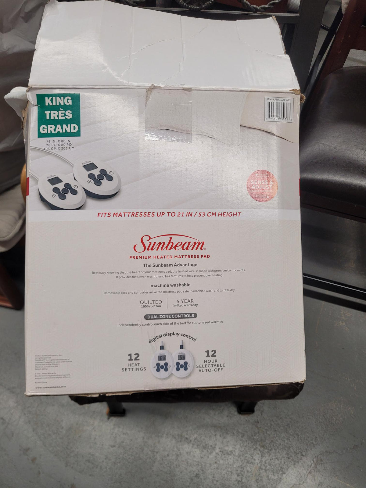 King Size Heated Mattress Pad – 12 Heat Settings