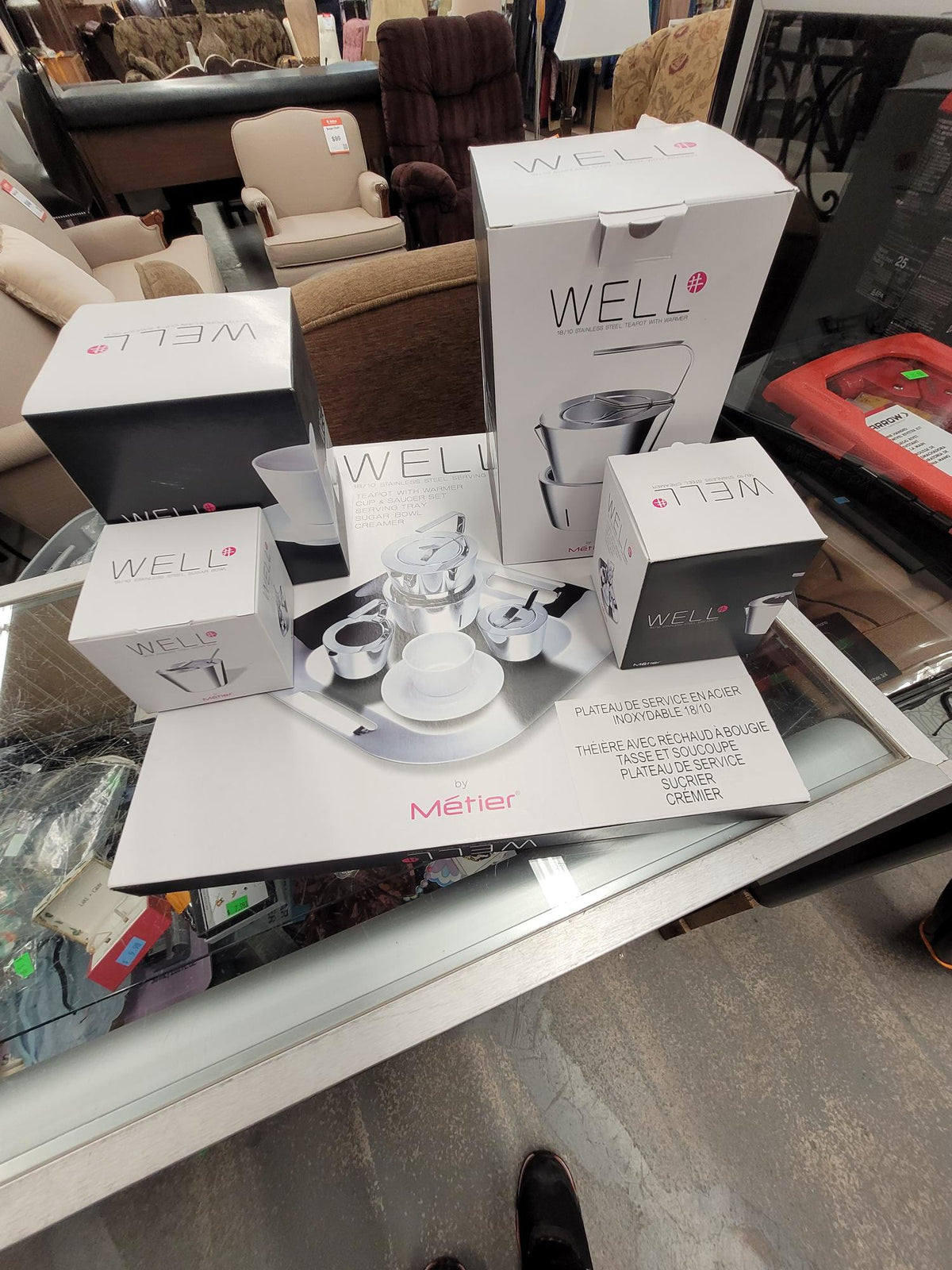 Brand New Well Tea Set 18/10 Stainless Steel Model G011