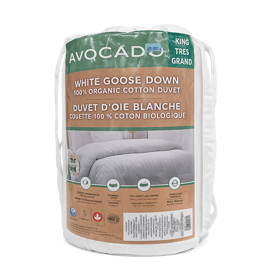 Avocado White Goose Down Duvet – King Size