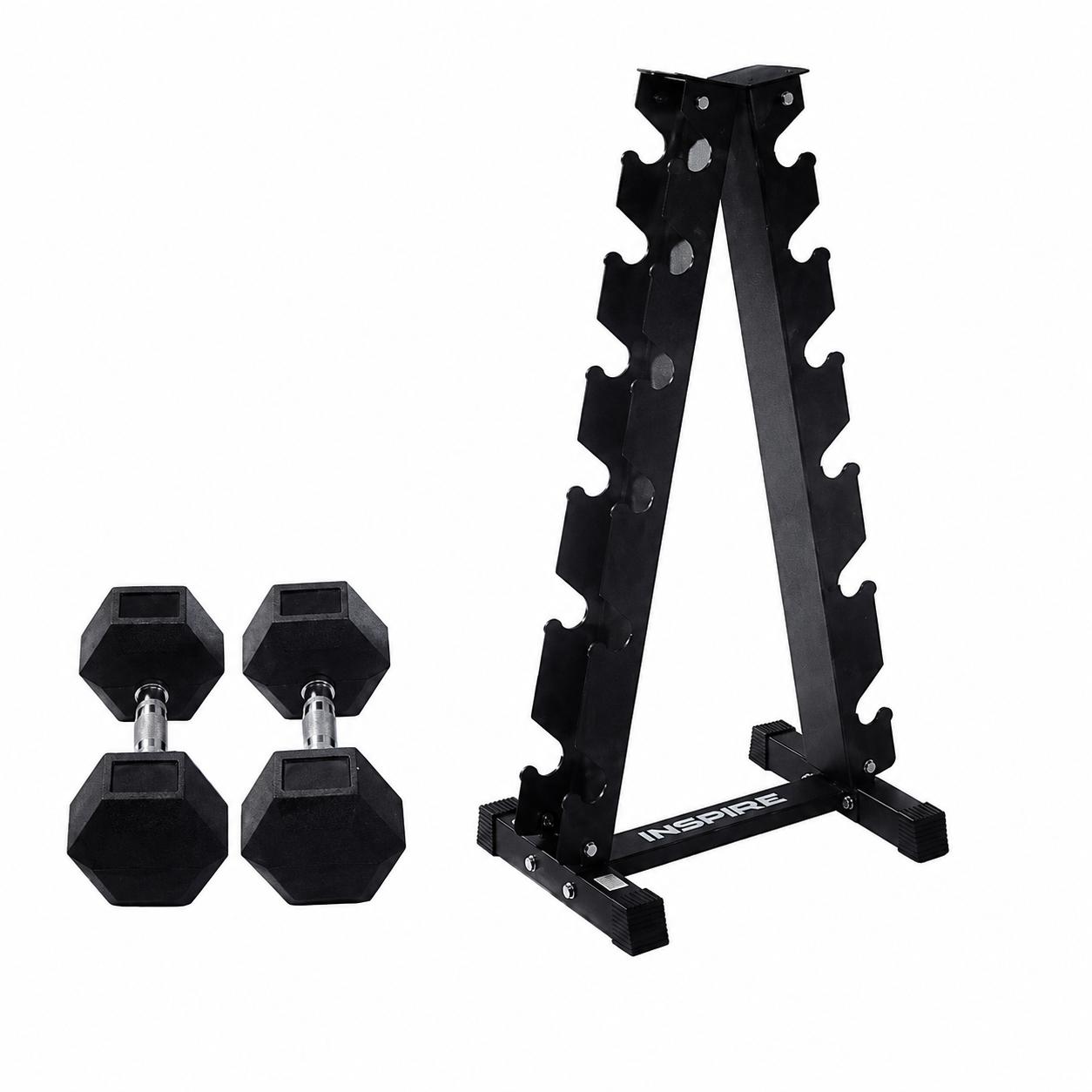 Inspire Dumbbell Set with A-Frame Rack