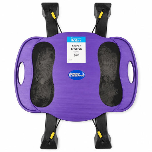 Simply Shuffle Exercise Boardwith Resistance Bands