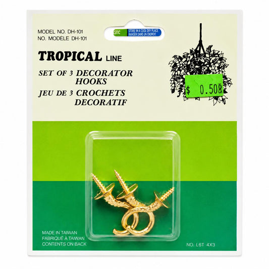 Tropical Decorator Hooks – Set of 3