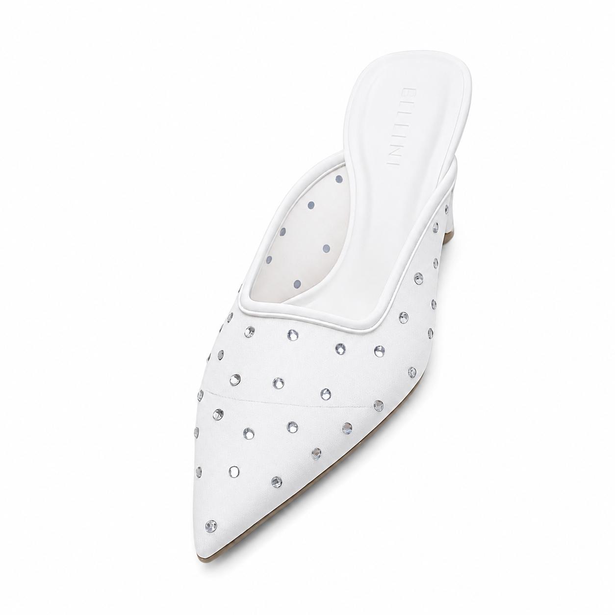 Bellini Rhinestone Pointed-Toe Mule Size 10