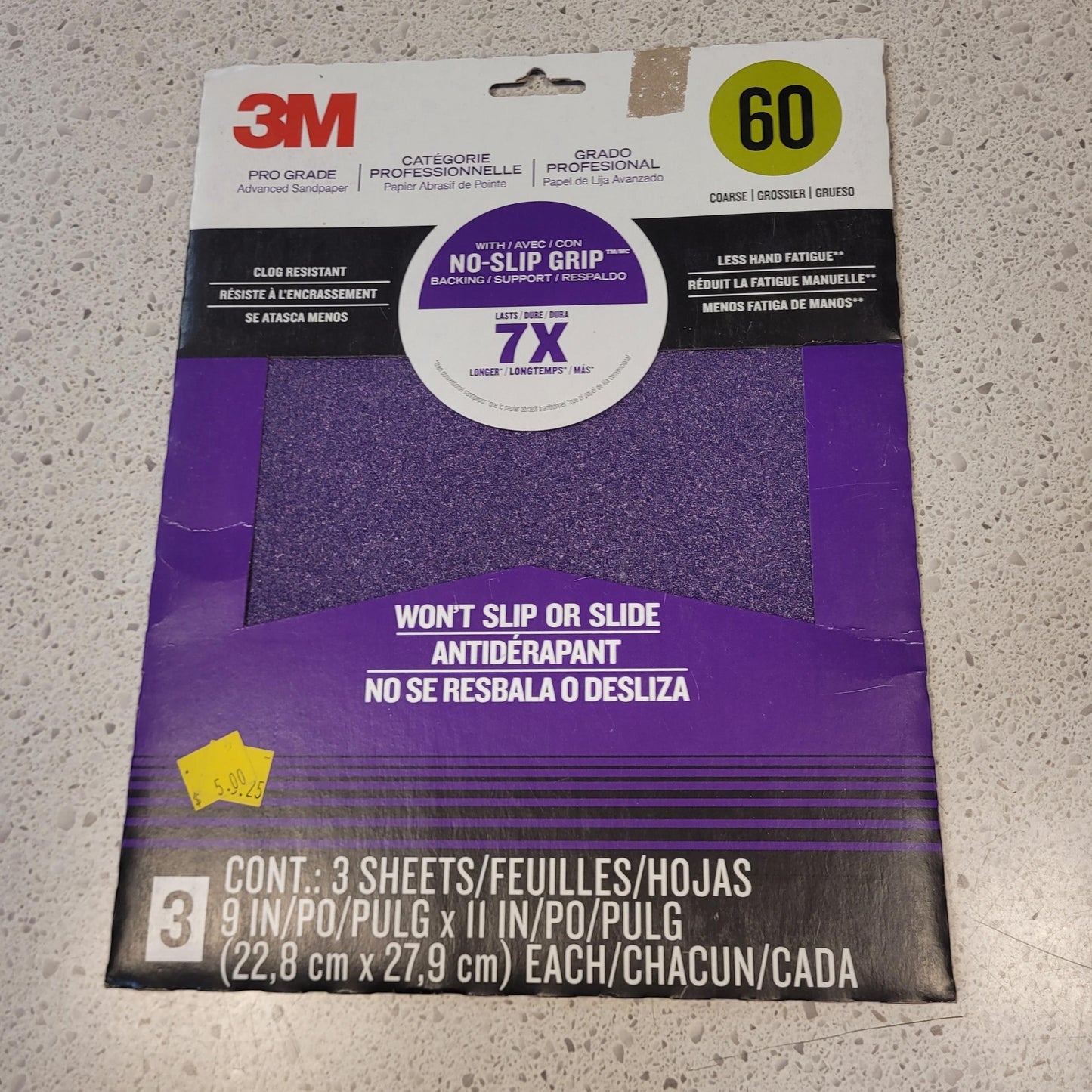3M Advanced Sandpaper - 60 Grit