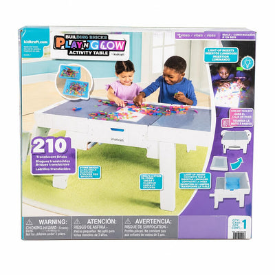 LQ-KidKraft Building Bricks Play N Glow Activity Table