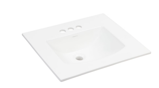 Foremost EZ- Fix Rectangular 4-in Center Drop-In Bathroom Sink