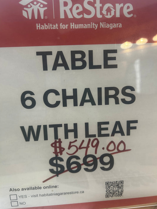 Dining Table + 6 Chairs
